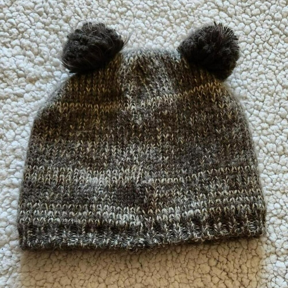 Vintage Y2k brown owl Knit Beanie Outdoors Scandi Girl Granola Girl Indie - Picture 2 of 7